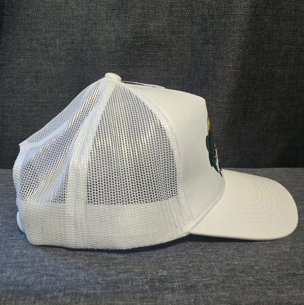 Bass Pro Shops White Mesh Trucker Cap